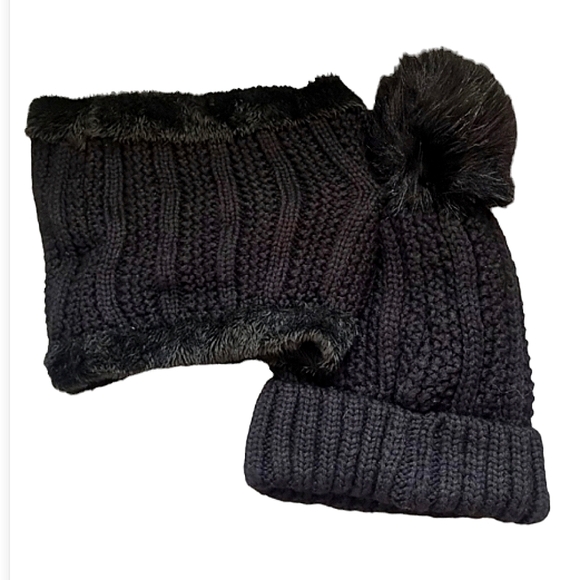 2pc Winter Knitted Hat & Scarf - Picture 2 of 5